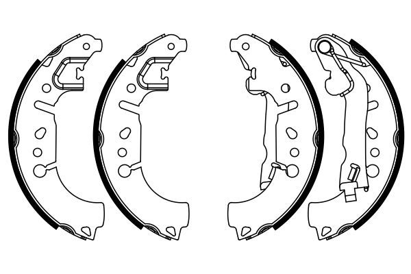 BOSCH FIAT тормозной колодки задний 500/Tipo/Fiorino 07-