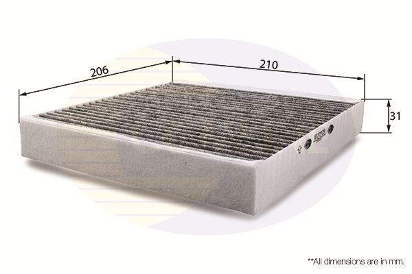 Comline Filter, cabin air EKF192A