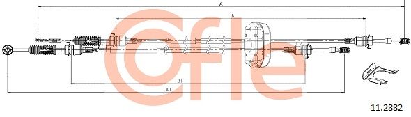 Трос куліси Trafic/Vivaro 2.0 i 01- (1215/930+1295/975)