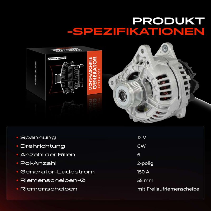 Frankberg 5481FB0032354 Alternator