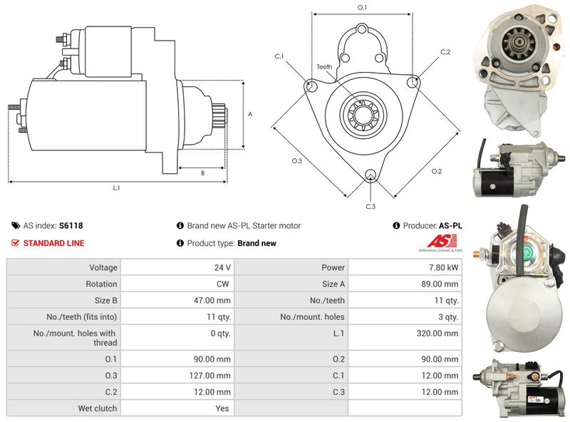 AS-PL S6118 Starter