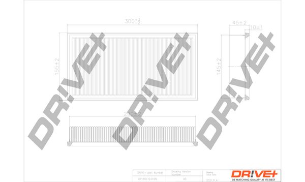 Повітряний фільтр, Dr!Ve+ DP1110.10.0109