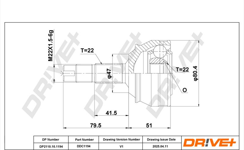 Set articulatie, planetara DP2110.10.1194 Dr!ve+