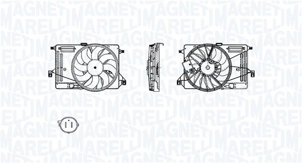 MAGNETI MARELLI Ventiliatorius, radiatoriaus