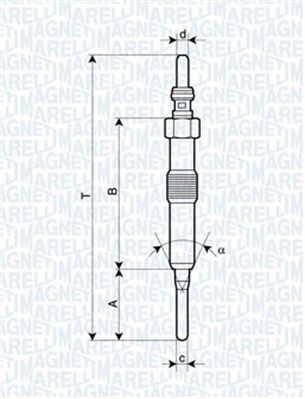 MAGNETI MARELLI izzítógyertya 062900089304