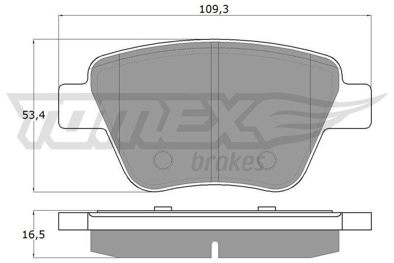 TOMEX Brakes fékbetétkészlet, tárcsafék TX 16-59