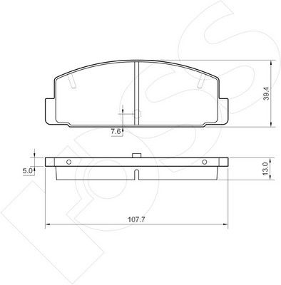 1-GNC R-448 - Diskinių stabdžių kaladėlių komplektas