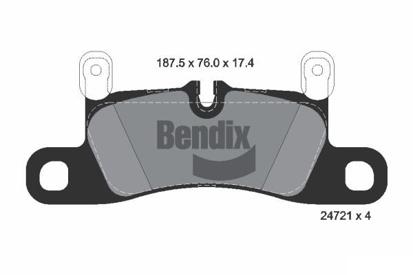 BENDIX Braking fékbetétkészlet, tárcsafék BPD1601