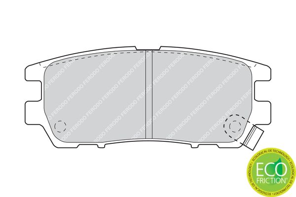 FERODO FDB804 Brake Pad Set, disc brake