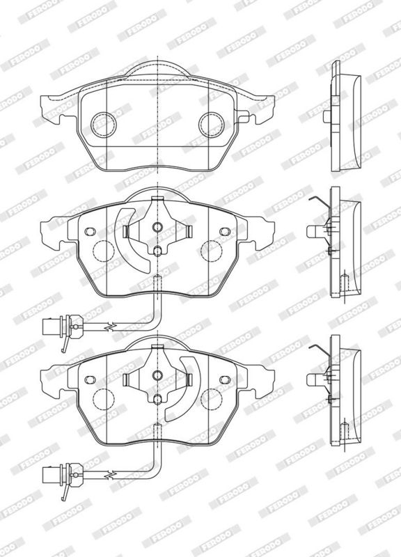 FERODO FDB1717 Brake Pad Set, disc brake