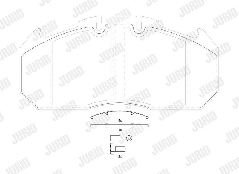 Sada brzdových destiček, kotoučová brzda 2913109560