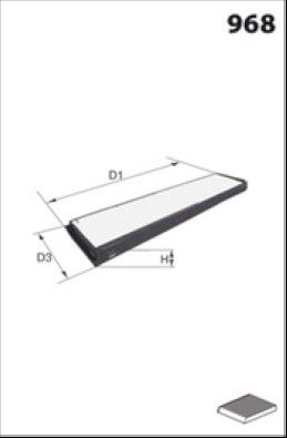 MECAFILTER EKR7136 Salono filtras