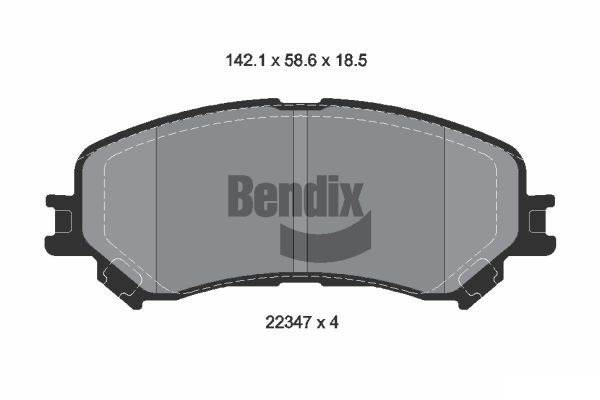 BENDIX Braking fékbetétkészlet, tárcsafék BPD1178