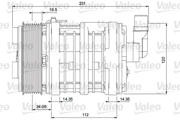 VALEO Compressor, airconditioning 700852