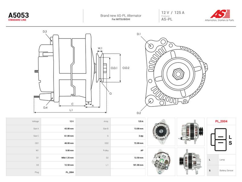 Generaator, AS-PL A5053