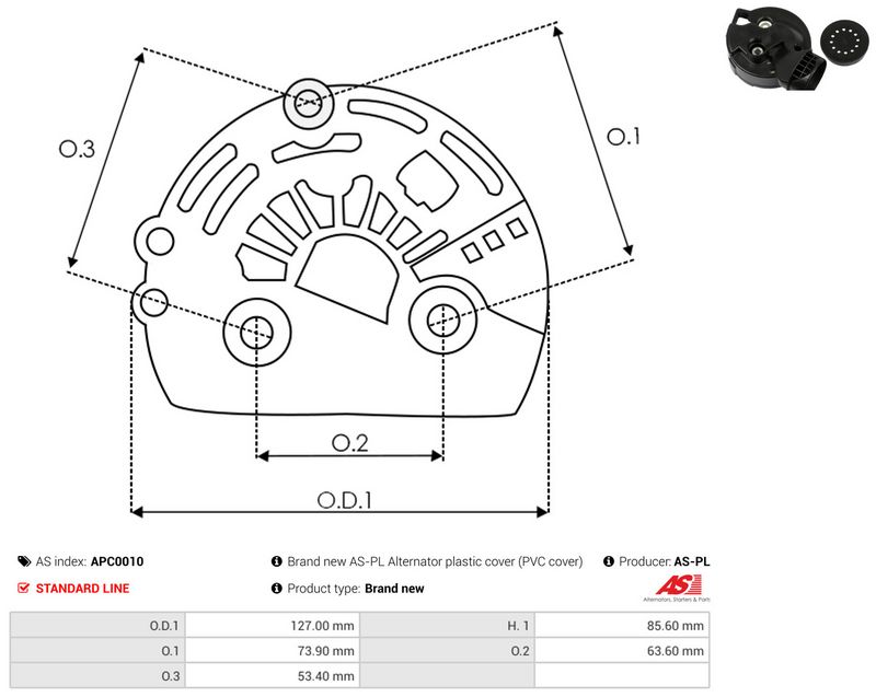 Kaitsekate, generaator, AS-PL APC0010