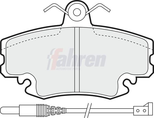 Fahren Brake Pad Set, disc brake FBP3000