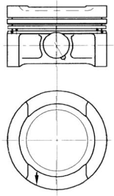 Поршень, AUDI/SKODA/VW A4,Octavia,Golf,Passat,Polo 1,6i 94-04, Kolbenschmidt 94503710