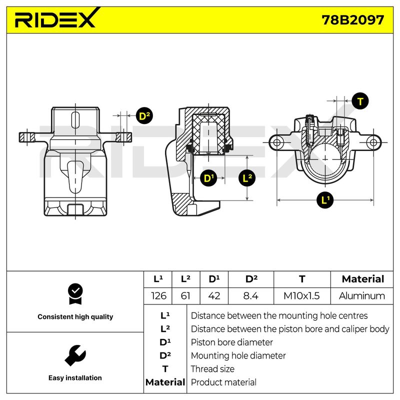 спирачен апарат RIDEX