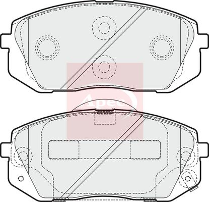 APEC Brake Pad Set, disc brake PAD1617