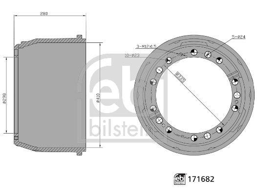 Brzdový buben 171682