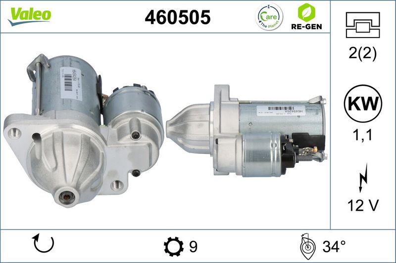 VALEO Startmotor / Starter 460505