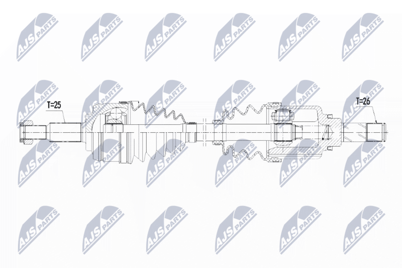 NTY hajtótengely NPW-RE-109