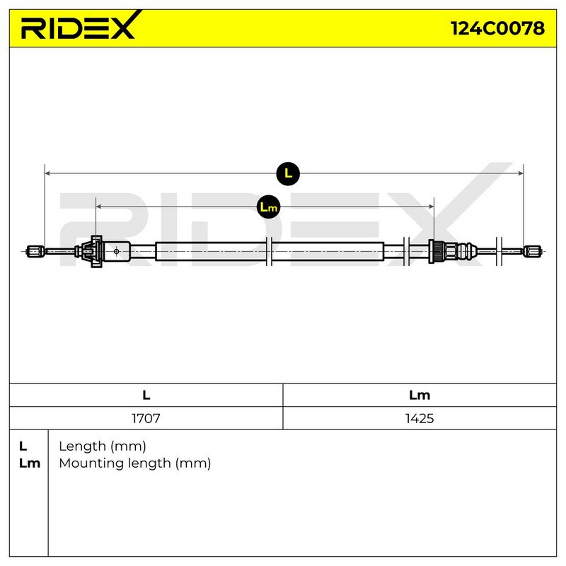 жило, ръчна спирачка RIDEX