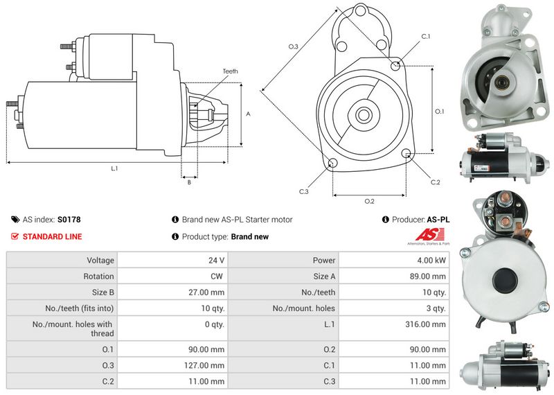 AS-PL S0178 Starter