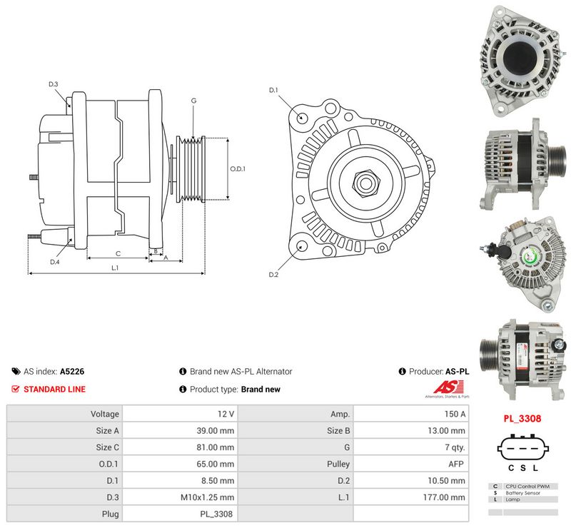 Generaator, AS-PL A5226
