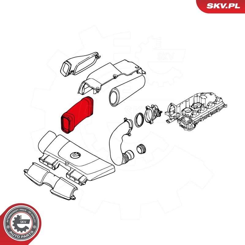 Õhutoru, õhufilter, ESEN SKV 43SKV924