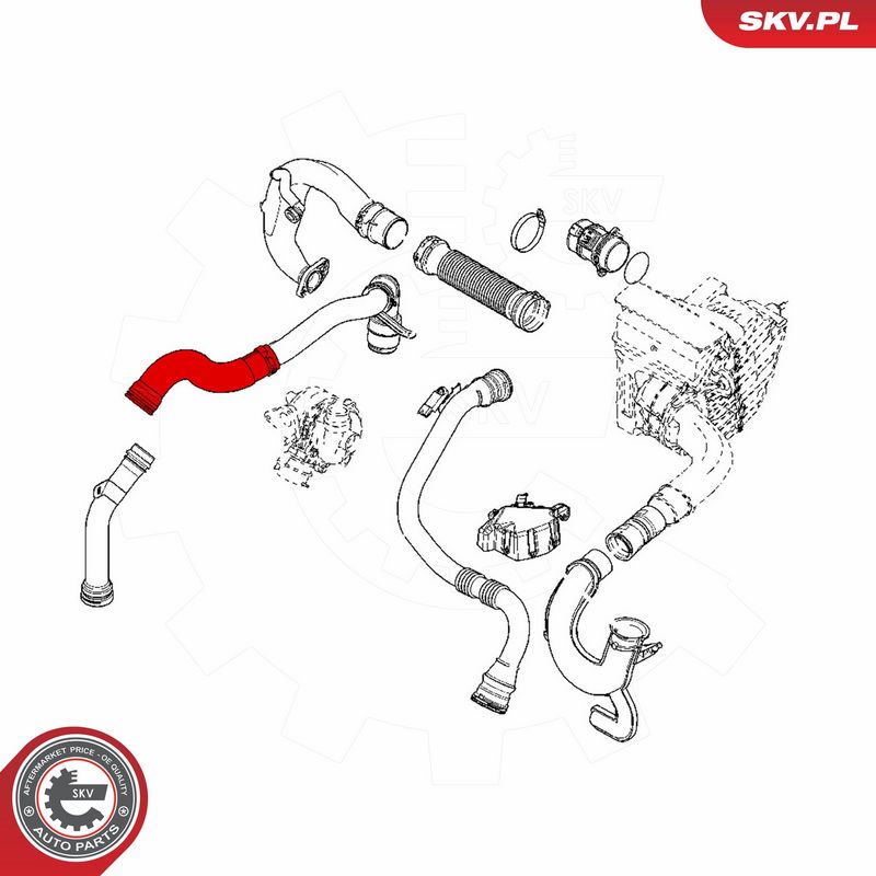 ESEN SKV 24SKV923 Charge Air Hose