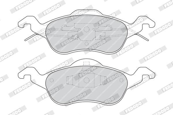 FERODO FDB1318 Brake Pad Set, disc brake
