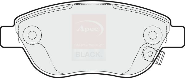 APEC Brake Pad Set, disc brake PAD1533B