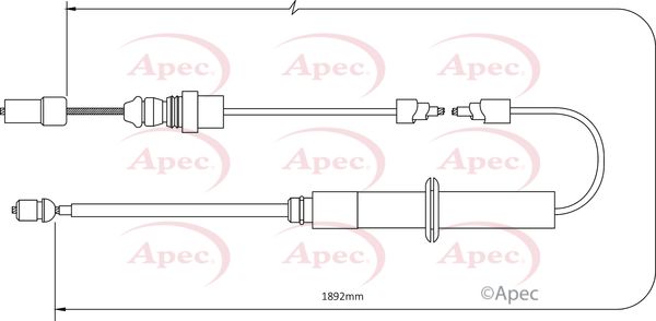 APEC Cable Pull, parking brake CAB1387