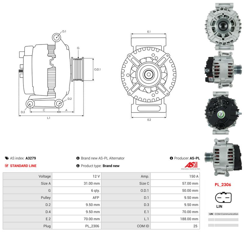 Generaator, AS-PL A3279