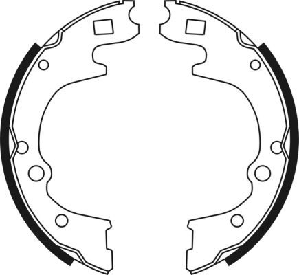 ABE C00308ABE Brake Shoe Set