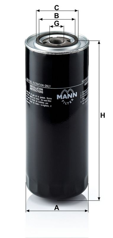 Filtru combustibil WK 11 102/5 MANN-FILTER