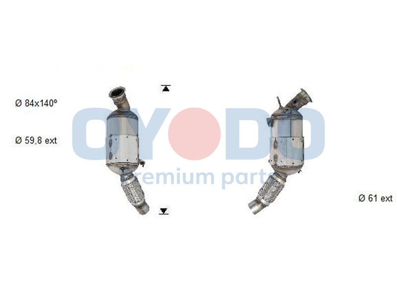 Oyodo 20N0060-OYO Soot/Particulate Filter, exhaust system