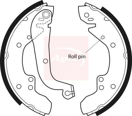 APEC Brake Shoe Set SHU354