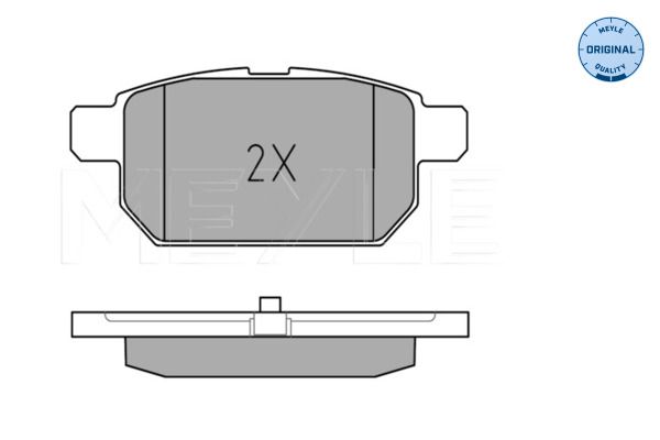 MEYLE 025 252 5814/W Brake Pad Set, disc brake