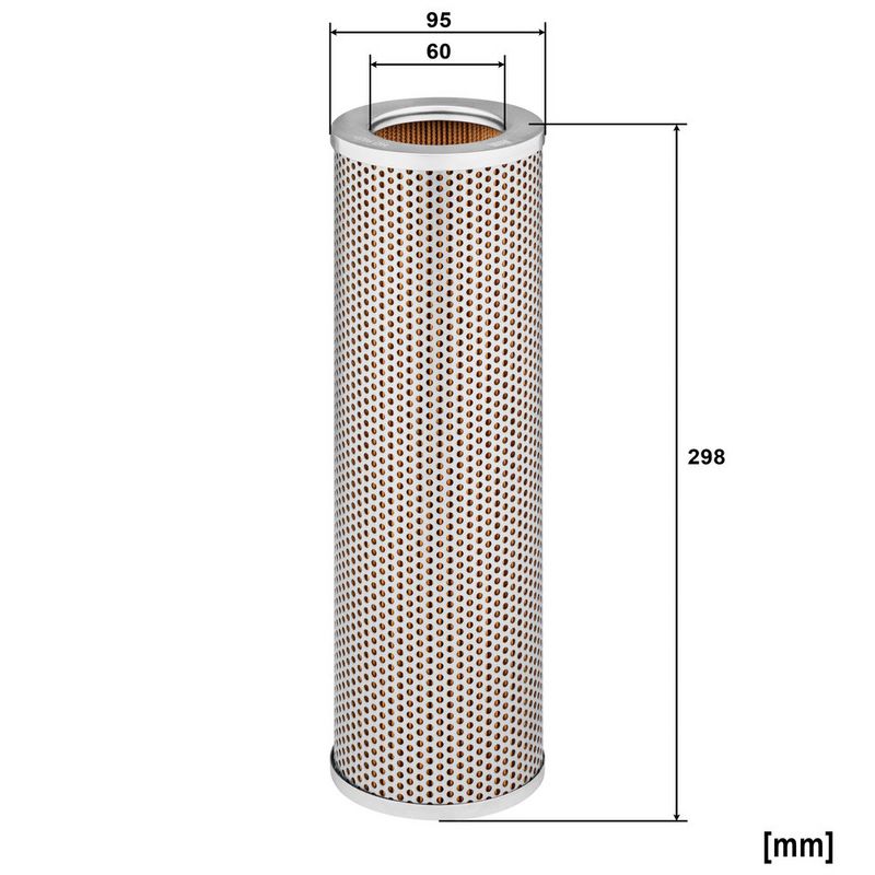 Hydraulisch filter (patroon) past: AMMANN AV75, AV95, AV95N  RENAULT 100, 110, 436, 446, 456, 466