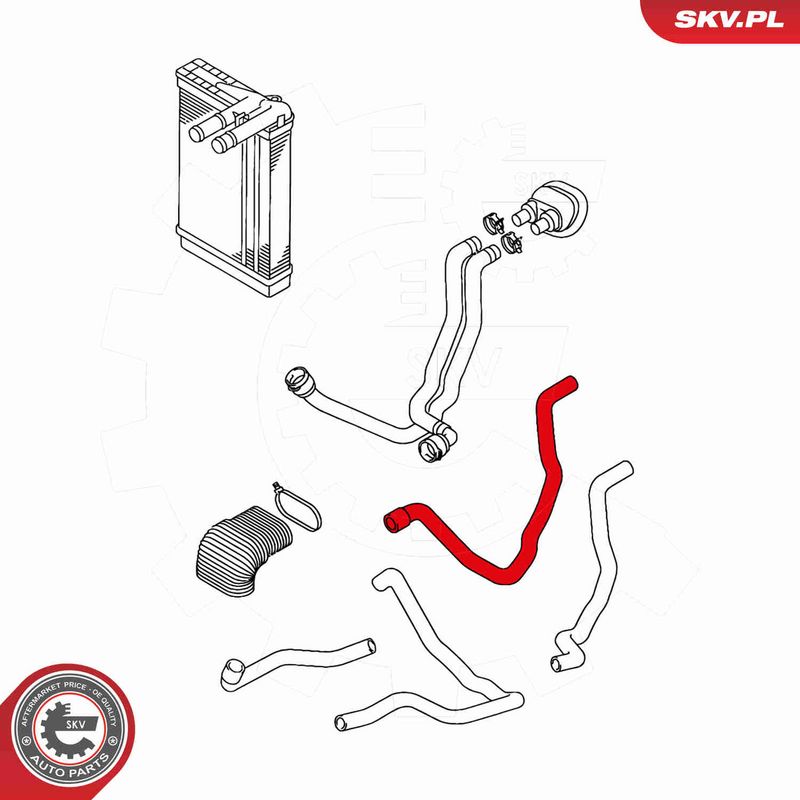 ESEN SKV 43SKV711 Radiator Hose