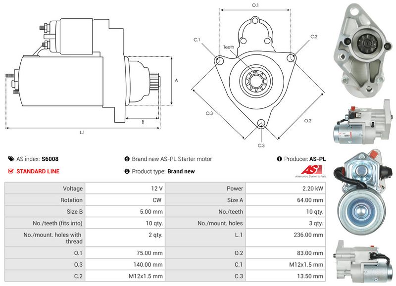 AS-PL S6008 Starter