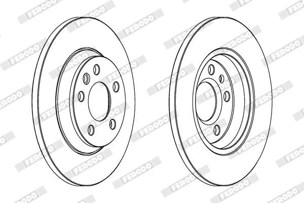 FERODO DDF1158C Brake Disc