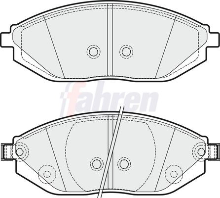 Fahren Brake Pad Set, disc brake FBP3721