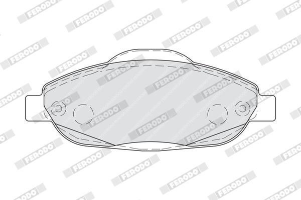 FERODO FDB4003 Brake Pad Set, disc brake