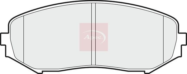 APEC Brake Pad Set, disc brake PAD1596
