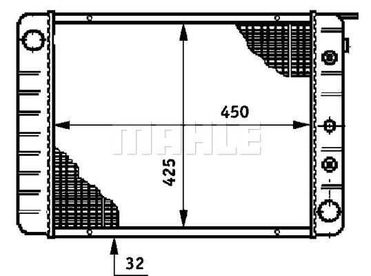 WILMINK GROUP hűtő, motorhűtés WG2183860