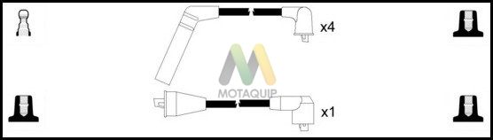 MOTAQUIP gyújtókábelkészlet LDRL1216